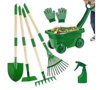 Ensemble d'outils de jardinage pour - Kit d'outils de jardin pour , ensemble de jeu avec râteau, pelle et | Équipement de jouet de jardin extérieur pour garçons et filles, s