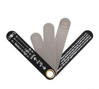 Ensemble d'outils de jauge de soulagement du manche de guitare avec règle de réglage de précision en acier inoxydable pour guitares acoustiques électriques classiques et basses avec trois mesures