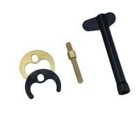 Ensemble d'outils de joint de robinet en acier inoxydable/cuivre pour installation d'évier à trou simple/double avec e fixation en fer à cheval