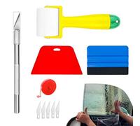 Ensemble d'outils de lissage de papier peint | Kit d'application multifonctionnel réutilisable | Outil d'installation de tapis d'insonorisation automatique pour colle à papier peint