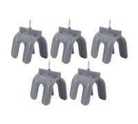 Ensemble d'outils de marquage professionnel pour cloisons sèches pour prises électriques et interrupteurs Dispositif de positionnement précis Kit de marqueurs ABS 5 pièces avec (Grise)