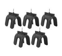 Ensemble d'outils de marquage professionnel pour cloisons sèches pour prises électriques et interrupteurs Dispositif de positionnement précis Kit de marqueurs ABS 5 pièces avec (Noire)