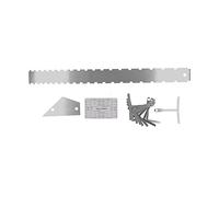 Ensemble d'outils de mesure de guitare, règle d'accord de guitare professionnelle pratique Durable pour mesurer la corde de guitare pour les outils de mesure de guitare(Argent)