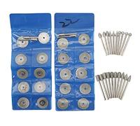 Ensemble d'outils de meuleuse électrique avec disque de coupe, disque de scie à bois en acier rapide pour le bricolage des 20 s et 20 têtes de meulage