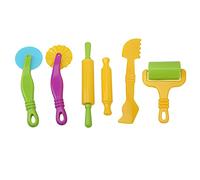 Ensemble d'outils de modélisation d'argile pour enfants, outils de pâte de couleur vive pour enfants en bas âge, salle de classe en plastique ABS 6 pièces