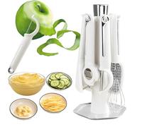 Ensemble d'outils de pelueur de légumes - Comprend support de rangement, ouvre-bouteille, une râpe, fouet, tamis | Gadgets de cuisson essentiels pour la préparation des aliments, kit d'ust