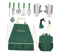 Ensemble d'outils de plantation en pot de 11 pièces - Kit de jardin avec sac de rangement portable pour jardinage en plein air