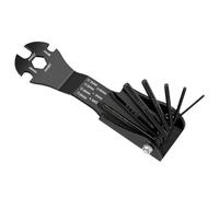 Ensemble d'outils de poignée ergonomique compact avec tournevis croisé, clé ouverte et hexagonale pour plusieurs besoins de réparation, profil fin, tournevis ergonomique à prise en main confortable