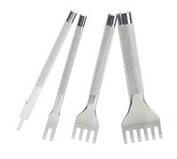 Ensemble d'outils de poinçon à griffes en cuir ciseau à laçage bricolage laçage couture poinçon fournitures pour bandes de montre en cuir ceintures toile papier plastiques poinçonnage(1 set)