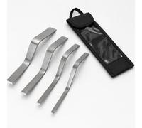 Ensemble d'outils de pointage Tuck, outils joint maçonnerie | Quatre largeurs, deux extrémités plates et corps en acier de 3 mm for les travaux de joints de briques(A set)