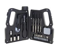 Ensemble d'Outils de Quincaillerie - Tournevis En Acier Au Carbone Avec Coffret De Rangement En Forme De Bidon,Kit d'Outils Ménager pour la Maison,pour Bureau à Domicile Garage Atelier Remorque Campin