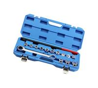 Ensemble D'outils De Réglage Courroie Moteur Avec Poignée Ergonomique 15 Pièces Outil Serpentines À Cliquet Réparation Automobile Ensemble Clés Tendeur Poulie Renvoi Réglable