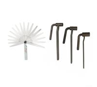 Ensemble d'outils de réglage de valve de moto, jauge et clé de moto allant de 0,02 mm à 1,00 mm (C)