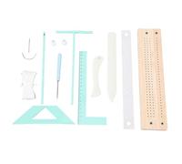 Ensemble d'outils de reliure Kit de scrapbooking portable multifonctionnel pour journal intime Mini album Amateurs d'artisanat en bois de hêtre et en plastique