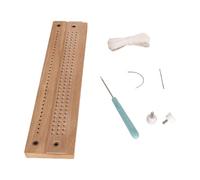 Ensemble d'outils de reliure manuels comprenant une perforatrice à bois, une aiguille à coudre et un fil pour journal fait à la main, cahiers, perforateur à papier