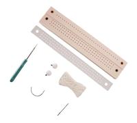 Ensemble d'outils de reliure manuels comprenant une perforatrice en bois, une aiguille à coudre et un fil pour journal fait à la main, cahiers, fournitures de reliure