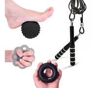 Ensemble D'Outils De Renforcement Musculaire Avec Corde À Sauter, Masseur De La Poignée Des Doigts, Exercices De Tension Sur Les Mains