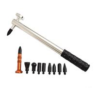 Ensemble d'outils de réparation de bosses de voiture avec 9 têtes en aluminium pour carrosserie de voiture sans peinture et débosselage en métal