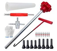 Ensemble D'outils De Réparation De Pneus Fixation De Tige De Solution Complète Pour L'installation Et L'entretien Sur Divers Pneus De Véhicule Outil D'installation De Tige