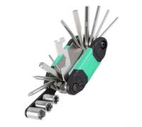 Ensemble d'outils de réparation de vélo compact et léger pesant environ 221,5 g pour un transport facile lors de longs trajets et réparations sur sentier (vert)