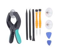Ensemble d'outils de réparation électronique, kit de réparation d'écran de téléphone 10 pièces avec Ventouse et spudgers, Outils de Maintenance d'appareils Mobiles en PVC ABS pour