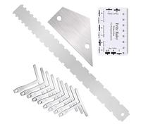 Ensemble D'outils De Réparation Guitare Professionnelle Avec Une Jauge Rayon Et Une Règle D'action Chaîne Adaptée Mesures Précises La Rayon
