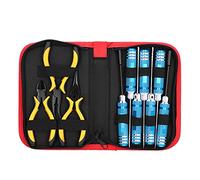 Ensemble d'outils de réparation, pince à douille hexagonale, kit de tournevis, outils de quincaillerie domestique en acier rapide avec pince à bec sphérique, pince à bec effilé,