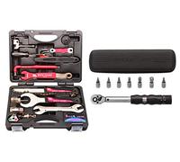 Ensemble d'Outils de Réparation pour Vélo, 25 Pièces, Boîte à Outils avec ynamométrique 2-14 Nm