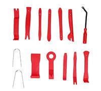 Ensemble d'outils de retrait automobile 14pcs Trime de voiture Kit de réparation de cartouche de conception ergonomique Matériau premium pour le panneau de porte de voiture (Bleu) (Rouge)