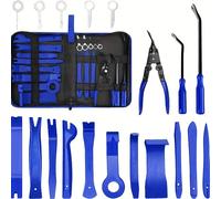 Ensemble d'outils de retrait de garniture, pince à Clip, dissolvant de rembourrage, ensemble de retrait de panneaux de voiture en Nylon avec sac de rangement Portable 19 pièces N°3