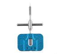 Ensemble d'outils de retrait de goupilles de roulement de moulinet de pêche avec construction en alliage d'aluminium avec rou et outils de cône trapézoïdal dans une boîte de rangement de