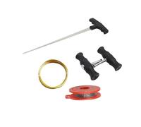 Ensemble d'outils de retrait de pare-brise compact compatible avec le désassemblage de verre de voiture Caractéristiques des conceptions non glissantes et du métal de vent en acier(5PCS)