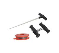 Ensemble d'outils de retrait de pare-brise compact compatible avec le désassemblage de verre de voiture Caractéristiques des conceptions non glissantes et du métal de vent en acier(4PCS)