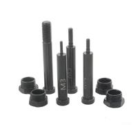 Ensemble d'outils de riveteuse électrique avec embouts de rechange pour rivets M2-M10, rivetage pneumatique robuste avec têtes de conversion, kit portable en C (-M10)