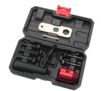 Ensemble d'outils de riveteuse pneumatique électrique avec embouts de rechange pour rivets M2-M10, construction en métal robuste avec étui de transport