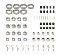 Ensemble d'outils de roulement 73 pièces pour Traxxas Summit 1/10 RC Crawler, roulement à billes en acier inoxydable, pinces de fixation et goupilles de pneu pour l'entretien et la réparation