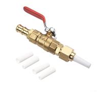Ensemble d'outils de sablage de type valve avec connecteur de robinet à bille en laiton et 4 buses en alumine pour enlever la rouille
