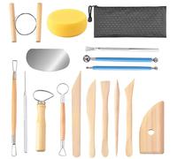 Ensemble d'outils de sculpture de poterie, lame de mise en forme de texture de détail en céramique, Kit de modélisation d'argile en acier inoxydable, poinçon de trou de sculpture 8/17 pièces 8Pcs