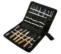 Ensemble d'outils de sculpture - MHY® - 46 pièces - Portables - Pour légumes et fruits - Ciseaux de cuisine