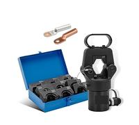 Ensemble d'outils de sertissage borne cosse câble batterie hydraulique, kits connecteurs bout à fils CO-400/CO-500 Poignée confortable(CO-400)