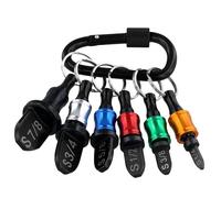 Ensemble d'outils de sertissage CVC, outil d'évasement pour climatiseur HVAC, kit de réparation de perceuse alésage, tube en cuivre avec porte-clés et mousqueton et embouts de 7/8", 3/4", 5/8", 1/2