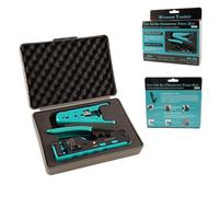 Ensemble d'outils de sertissage de câbles réseau Multifonctions avec testeur Cat5 Cat6 Cat7, Kit de sertissage RJ45 RJ11 for câblage Domestique Repa