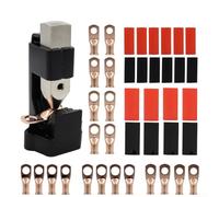 Ensemble d'outils de sertissage de cosses de marteau avec 20 connecteurs de fils et 20 tubes thermorétractables pour applications automobiles et de soudage