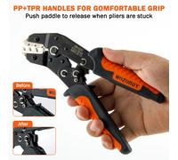 Ensemble d'outils de sertissage de fil SN-02C, connecteurs électriques de fil isolé, bout à sertir, anneau, pelle, bornes, Kit d'assortiment de cosses de câble SN-02C 280 pièces