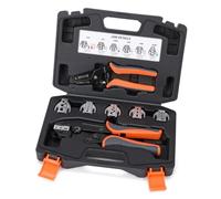 Ensemble d'outils de sertissage électrique professionnel comprenant une pince à dénuder et un cutter pour les applications solaires marines automobiles