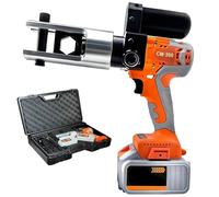 Ensemble d'outils de sertissage hydrauliques, pince à sertir électrique hydraulique 18 V/4 Ah,batterie rechargeable 16-300 mm², outil de sertissage de câbles pour bornes en cuivre et en aluminium