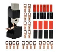 Ensemble d'outils de sertissage pour marteau avec 20 cosses métalliques, 20 pièces, tubes thermorétractables