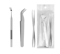 Ensemble d'outils de suppression tiques, pince à épiler for accessoire | Conception extractible douce, pas de pincement de la peau, utilisation en chenil/toilettage/parc
