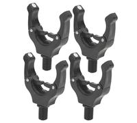 Ensemble D'outils de Tête de Support Magnétique de Pêche Professionnelle de 4 Pièces, Matériau ABS + Aimant, Léger et Durable pour Les Pêcheurs, Noir/Vert Lumineux (Black)