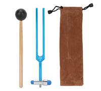 Ensemble D'outils De Thérapie De Guérison Par le Son, 256C Diapason En Alliage D'aluminium Stress Relieve Resonant Tuning Virbration Fork Avec Sac De Rangement Pour Marteau(bleu)
